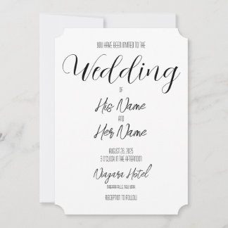 Convite Crie seu próprio casamento