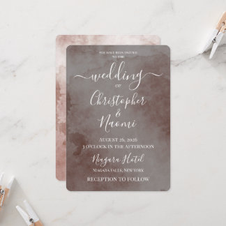 Convite Crie Seu Próprio Casamento com Textura Vintage