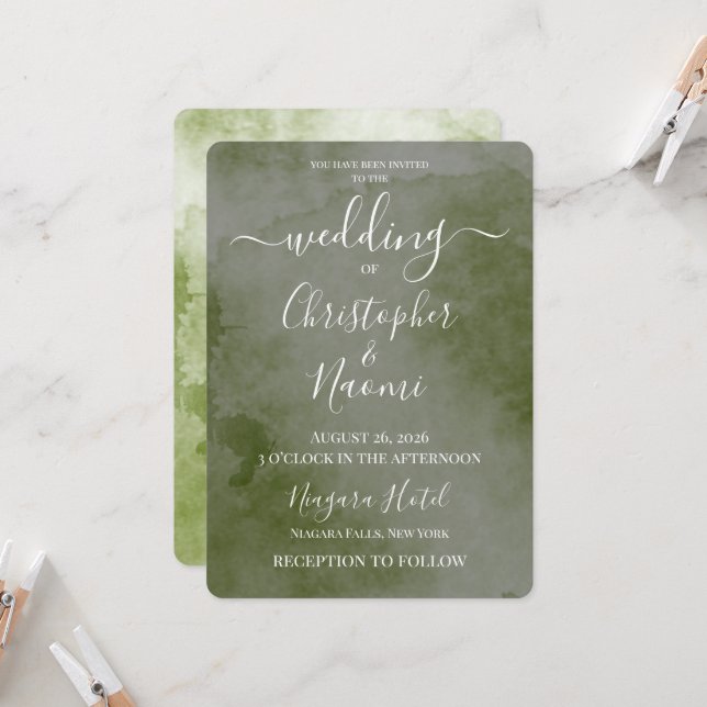 Convite Crie Seu Próprio Casamento com Textura Vintage (Frente/Verso In Situ)