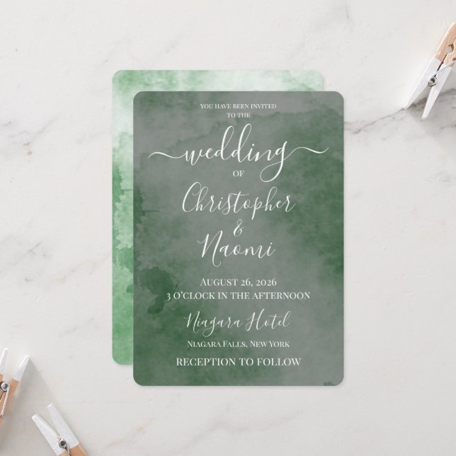 Convite Crie Seu Próprio Casamento com Textura Vintage (Frente/Verso In Situ)