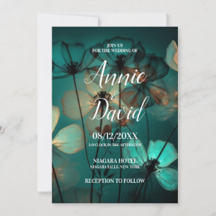 Convite Crie Seu Próprio Casamento De Flores De Raios X Az