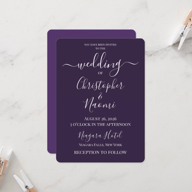 Convite Crie Seu Próprio Casamento Personalizado (Frente/Verso In Situ)
