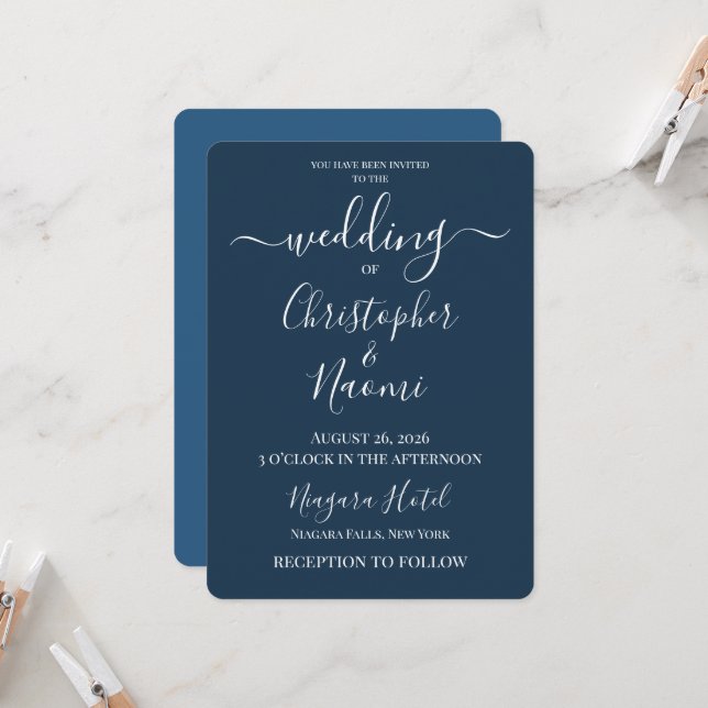 Convite Crie Seu Próprio Casamento Personalizado (Frente/Verso In Situ)