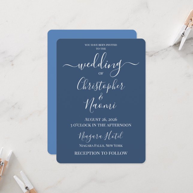 Convite Crie Seu Próprio Casamento Personalizado (Frente/Verso In Situ)