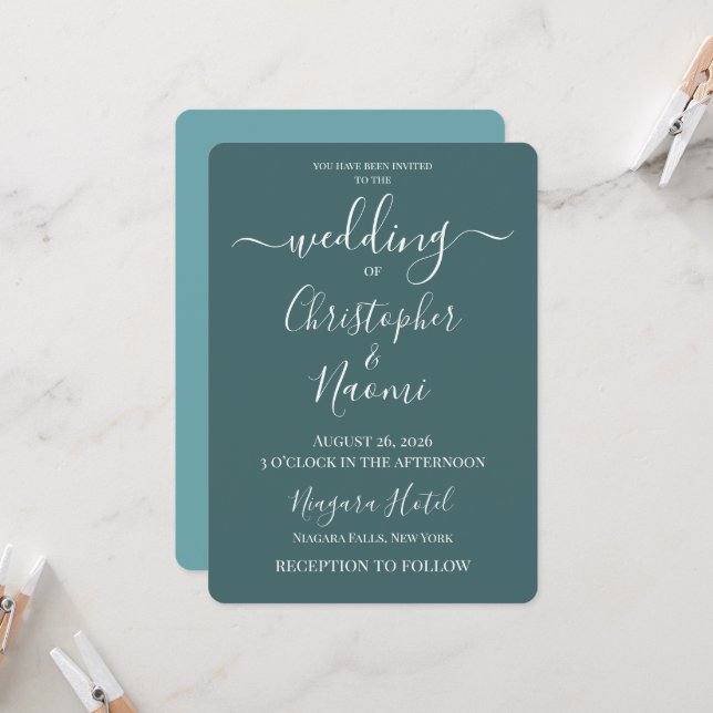 Convite Crie Seu Próprio Casamento Personalizado (Frente/Verso In Situ)