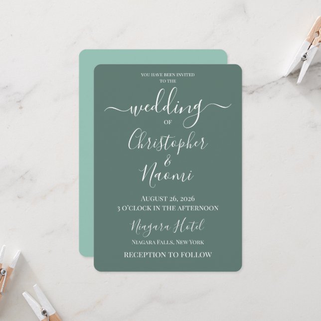 Convite Crie Seu Próprio Casamento Personalizado (Frente/Verso In Situ)