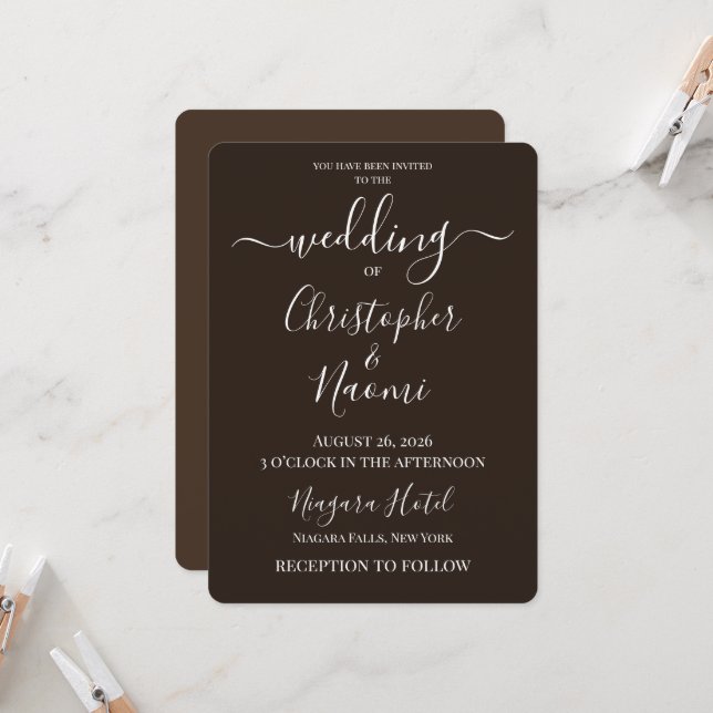 Convite Crie Seu Próprio Casamento Personalizado (Frente/Verso In Situ)