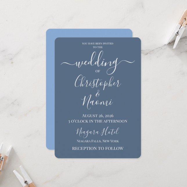 Convite Crie Seu Próprio Casamento Personalizado (Frente/Verso In Situ)