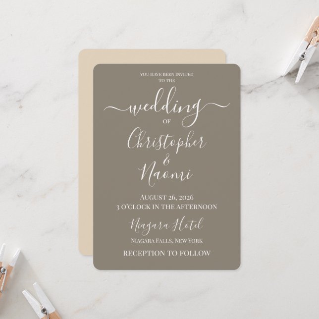 Convite Crie Seu Próprio Casamento Personalizado (Frente/Verso In Situ)