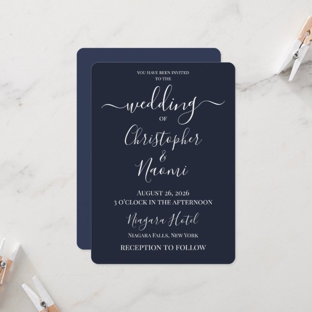 Convite Crie Seu Próprio Casamento Personalizado (Frente/Verso In Situ)