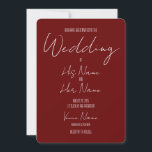 Convite Crie Seu Próprio Casamento Vermelho<br><div class="desc">Crie Seu Próprio Convite De Casamento Vermelho</div>