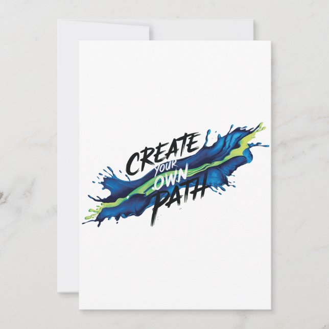 Convite Crie seu próprio Design Inspiracional Vibrante par (Frente)