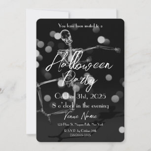 Convite Crie seu próprio esqueleto de raio X dançante no D