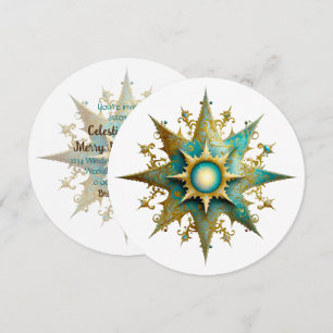 Convite Crie seu próprio Floco de Neve Yule Steampunk