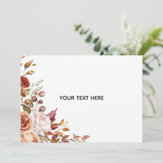 Convite Crie Seu Próprio Floral