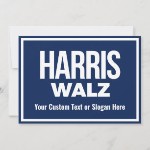 Convite Crie seu próprio Harris Walz 2024