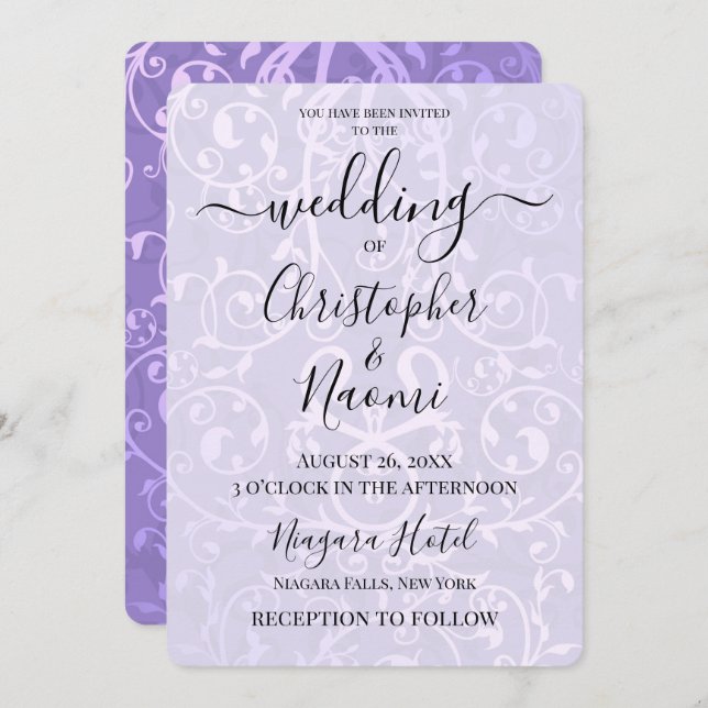 Convite Crie Seu Próprio Padrão Metálico Do Ornamentado Vi (Frente/Verso)