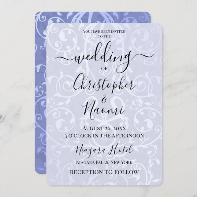 Convite Crie Seu Próprio Padrão Metálico Do Ornamentado Vi (Frente/Verso)