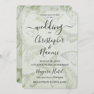 Convite Crie seu próprio papel de borboleta suave