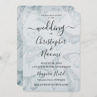 Convite Crie seu próprio papel de borboleta suave