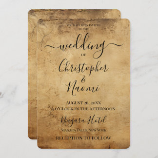 Convite Crie Seu Próprio Papel Russo Marrom Sepia Vintage