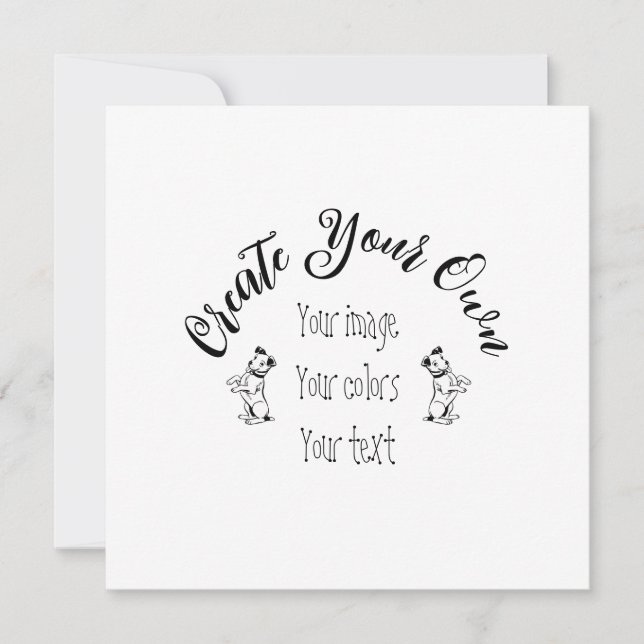 Convite Crie seu próprio personalizado (Frente)