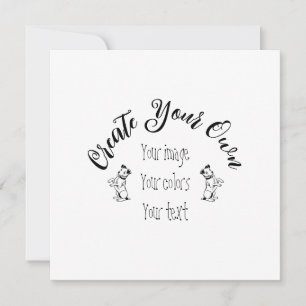 Convite Crie seu próprio personalizado