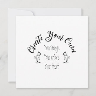 Convite Crie seu próprio personalizado