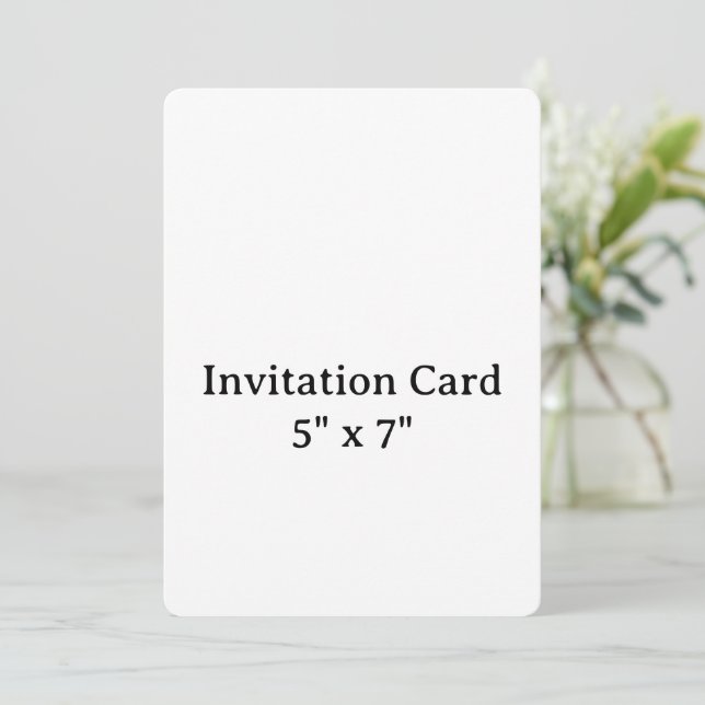 Convite crie seu próprio simples 5" x 7" Arredondado (Em pé/Frente)