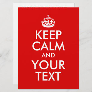 Convite Crie seu próprio texto e mantenha-se calmo