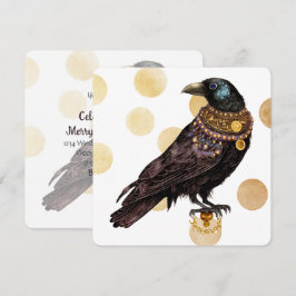 Convite Crie Seu Próprio Vitoriano Steampunk Raven