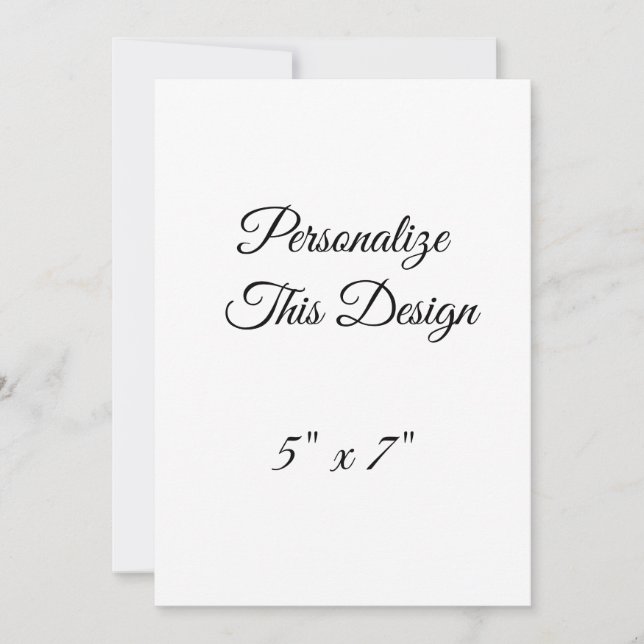 Convite Crie seus próprios envelopes quadrados 5" x 7": Br (Frente)