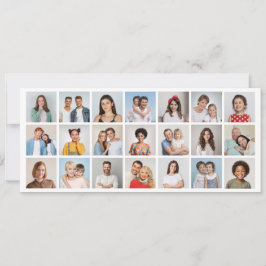 Convite Crie Sua Própria Colagem de 21 Fotos Editável em C