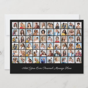 Convite Crie Sua Própria Colagem de 60 Fotos Adicione Seu 