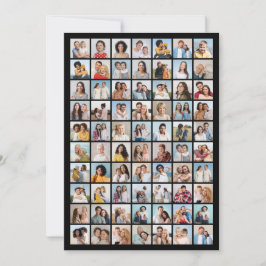 Convite Crie Sua Própria Colagem de 70 Fotos