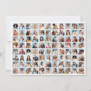 Convite Crie Sua Própria Colagem de 88 Fotos