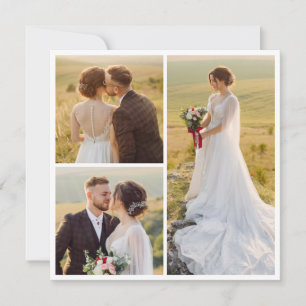 Convite Crie sua própria colagem de fotos 3