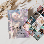 Convite Crie sua própria colagem de fotos Doce 16 Aniversá<br><div class="desc">Os adolescentes vão adorar este Convite de aniversário de colagem de fotos 'Doce 16'! O design apresenta uma foto principal com uma sobreposição na frente do convite, com a opção de se tornar criativo ao contrário, carregando mais 12 fotos usando um layout de instalação quadrado moderno! Todo texto é fácil...</div>
