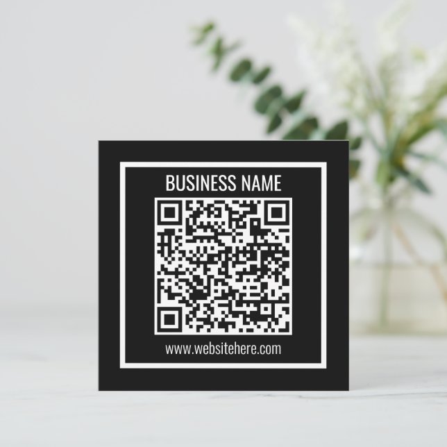 Convite Crie um código QR moderno instantaneamente (Em pé/Frente)
