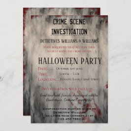 Convite Crime Scense Investigation Halloween Party
