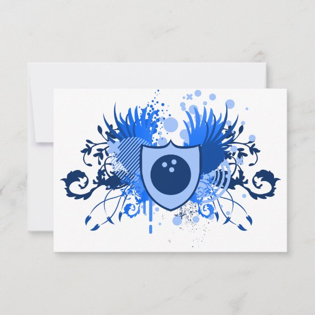 Convite crista de boliche hi-fi (Frente)