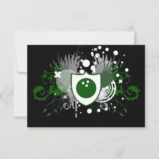 Convite crista de boliche hi-fi (Frente)