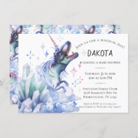 Cristal Dinocorn | Dinossauro Chá de fraldas Unicó