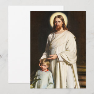 Convite Cristo e o Menino Jesus por Carl Heinrich Bloch