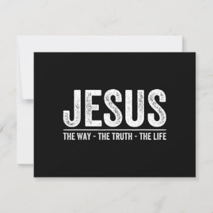 Convite Cristo Jesus O Caminho. A Verdade. A Vida Bendita