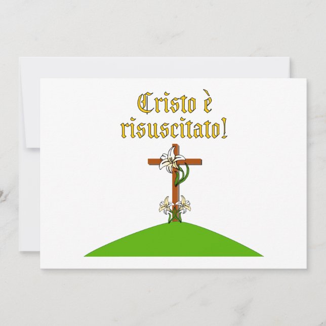 Convite Cristo Risen (Frente)