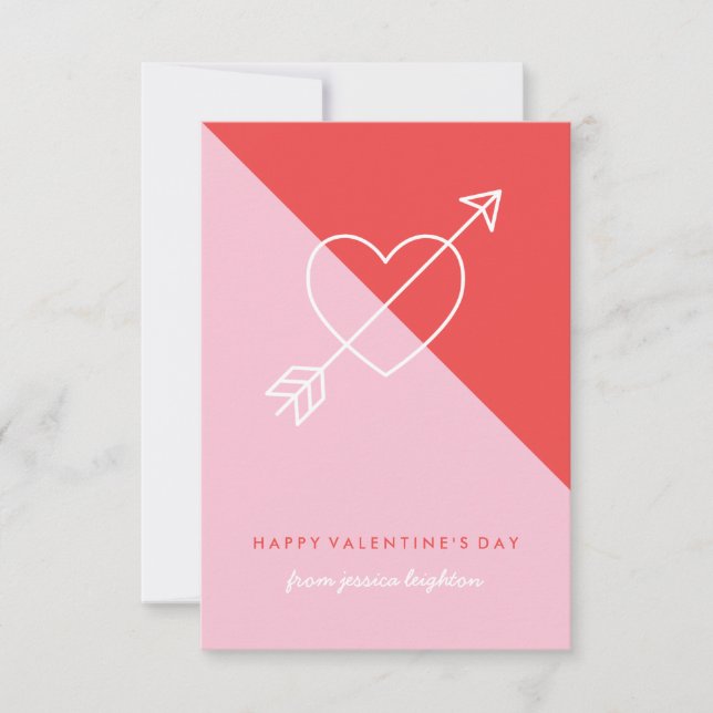 Convite Cross My Heart Classroom Namorados - Berry (Frente)