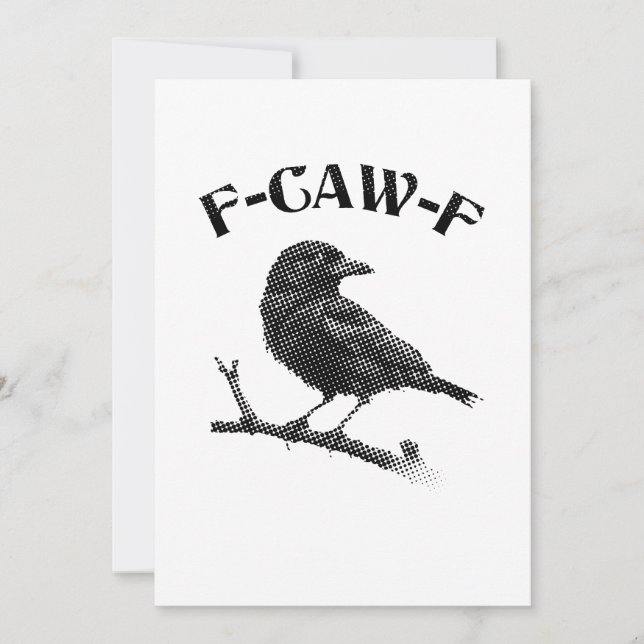 Convite Crow F-CAW-F Halloween (Frente)