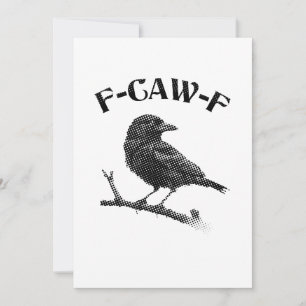 Convite Crow F-CAW-F Halloween