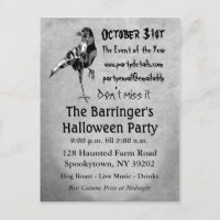 Convite Crow Halloween